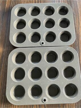 2 Mini Muffin Pans by Mirro